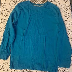 OLD NAVY Boys Blue Long Sleeve Tee Size Medium in Blue